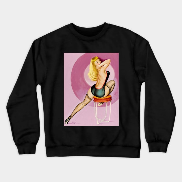 Beauty Parade: Vintage Peter Driben 1949 Pinup Crewneck Sweatshirt by Jarecrow 